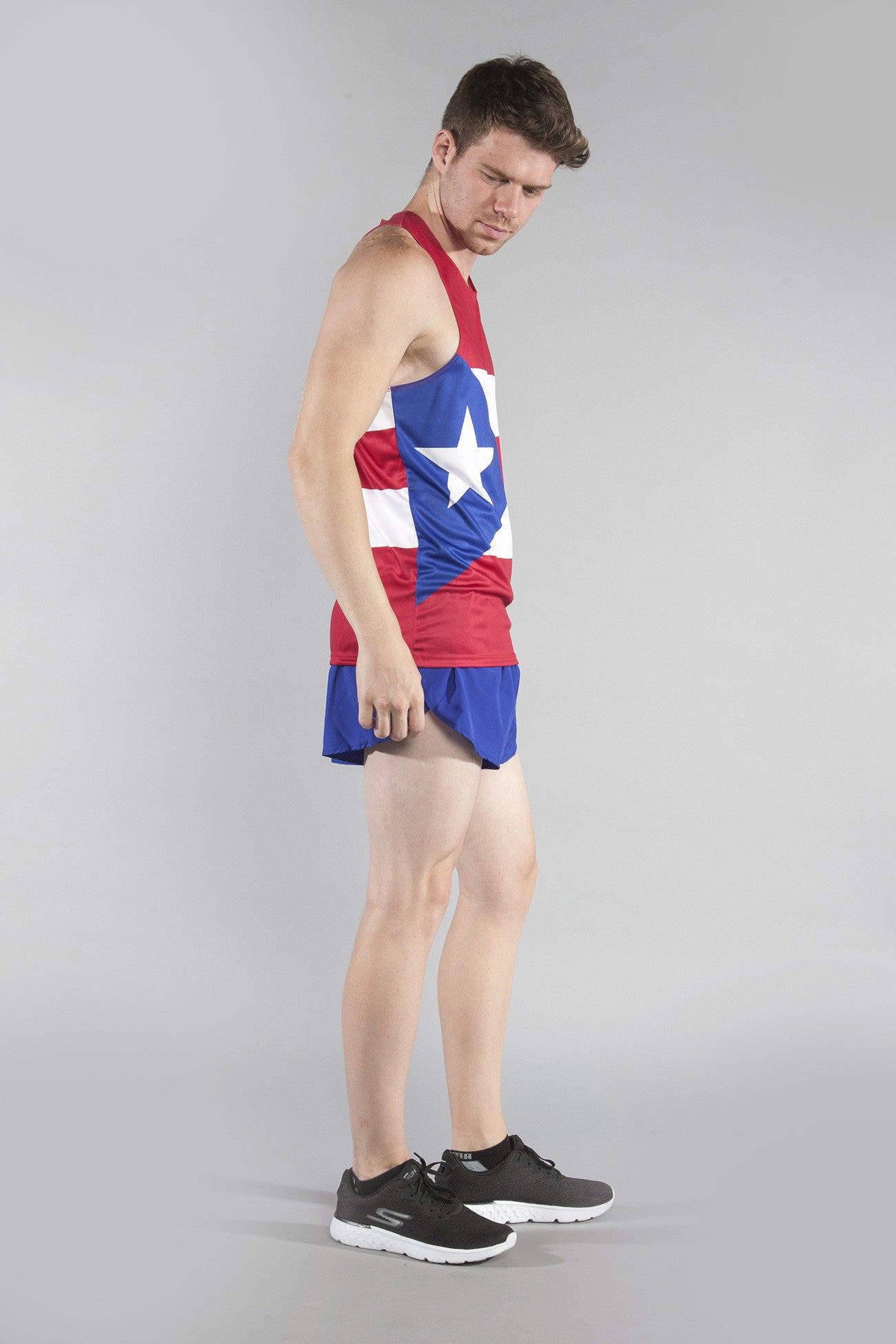 MEN'S PRINTED SINGLET- PUERTO RICO - BOAUSA