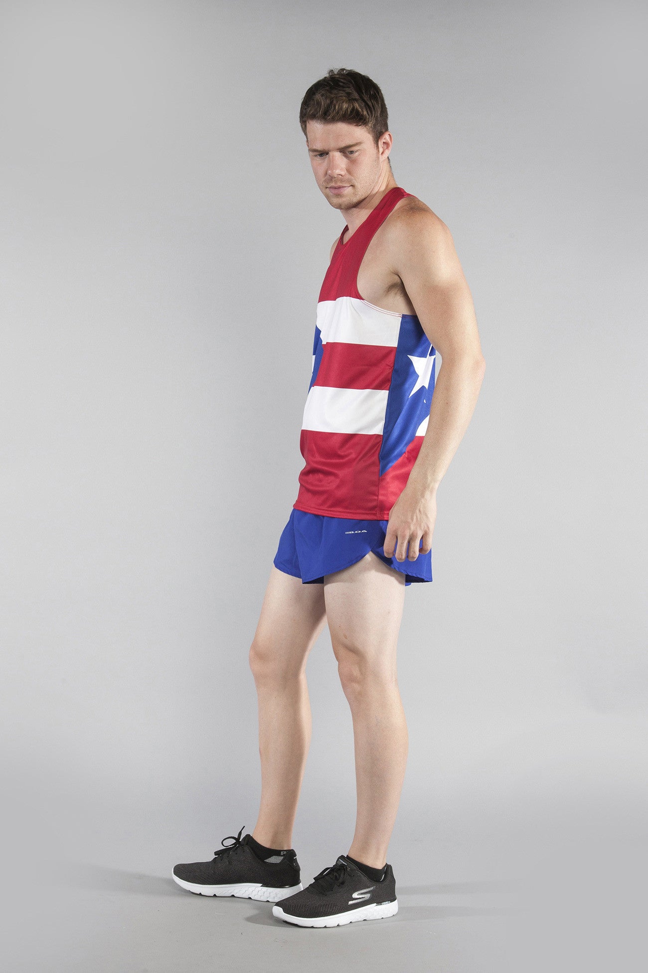MEN'S PRINTED SINGLET- PUERTO RICO - BOAUSA