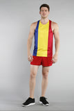 MEN'S PRINTED SINGLET- ROMANIA - BOAUSA