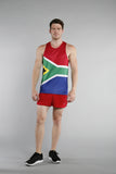 MEN'S PRINTED SINGLET- SOUTH AFRICA - BOAUSA