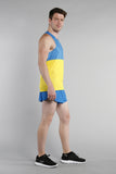 MEN'S PRINTED SINGLET- UKRAINE - BOAUSA