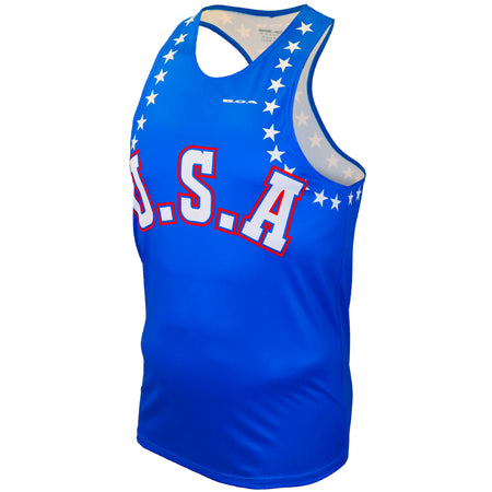 MN'S PATRIOT PRINT SINGLET- US FLAG