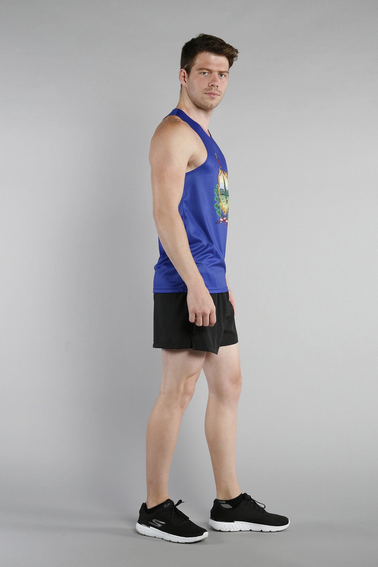 MEN'S PRINTED SINGLET- VERMONT - BOAUSA
