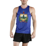 MEN'S PRINTED SINGLET- VERMONT