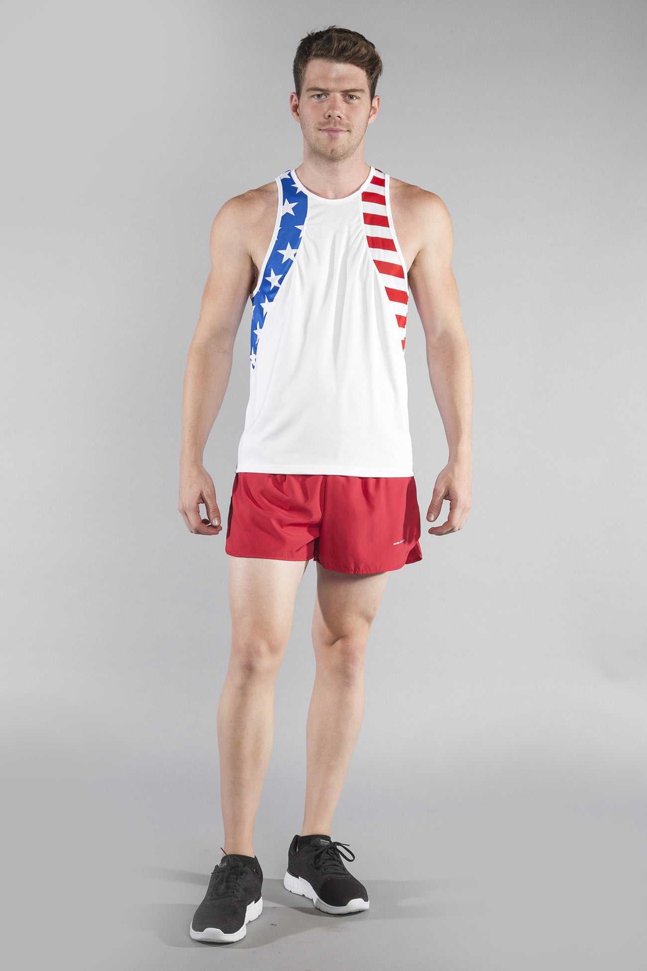MEN'S PATRIOT PRINT SINGLET- US FLAG - BOAUSA