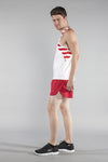 MEN'S PATRIOT PRINT SINGLET- US FLAG - BOAUSA