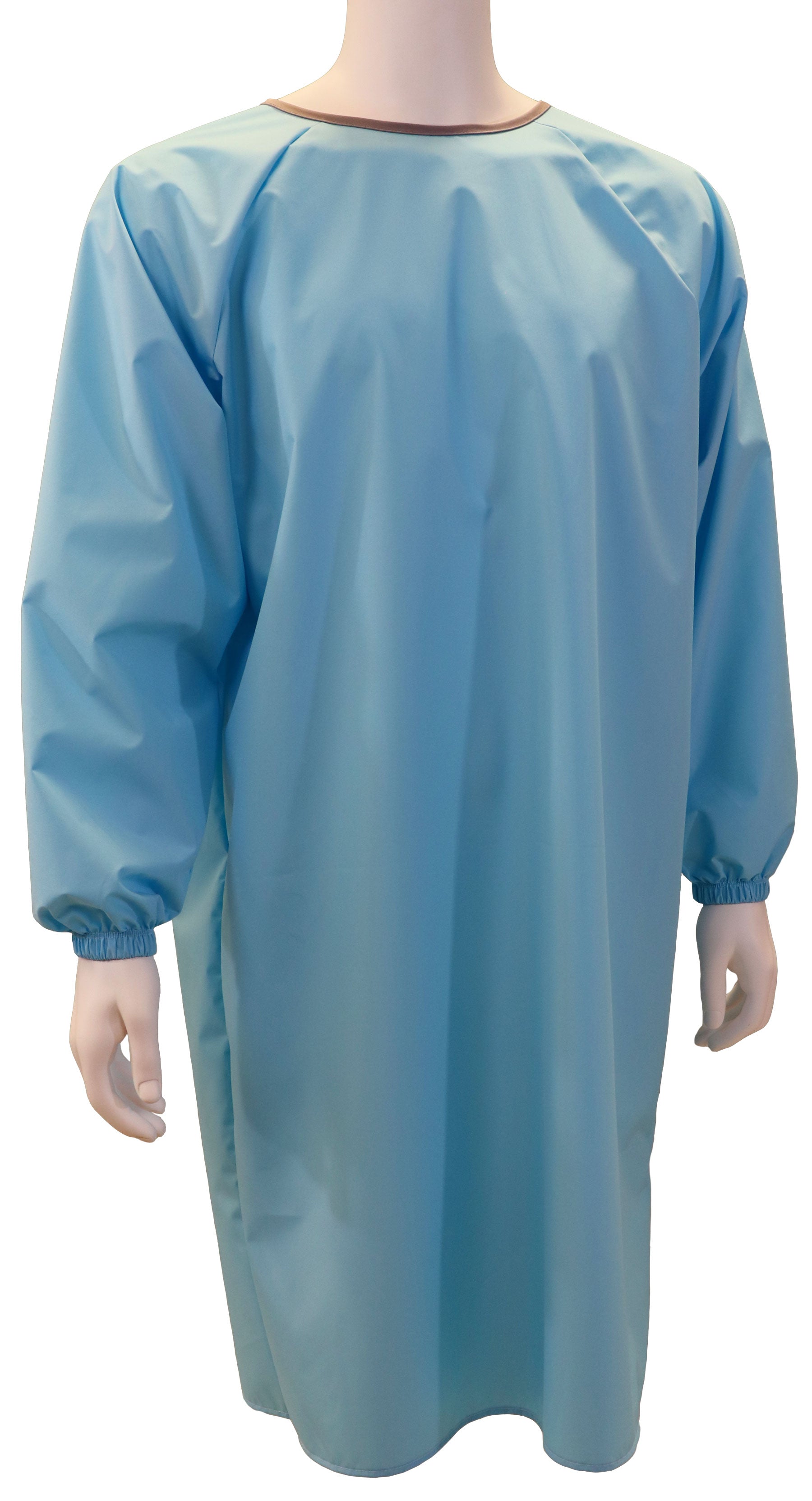 Water Resistant CPE Isolation Gown Disposable CPE Gown With Thumb Loop Long  Sleeves