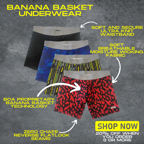 Mens Black Banana Basket Underwear
